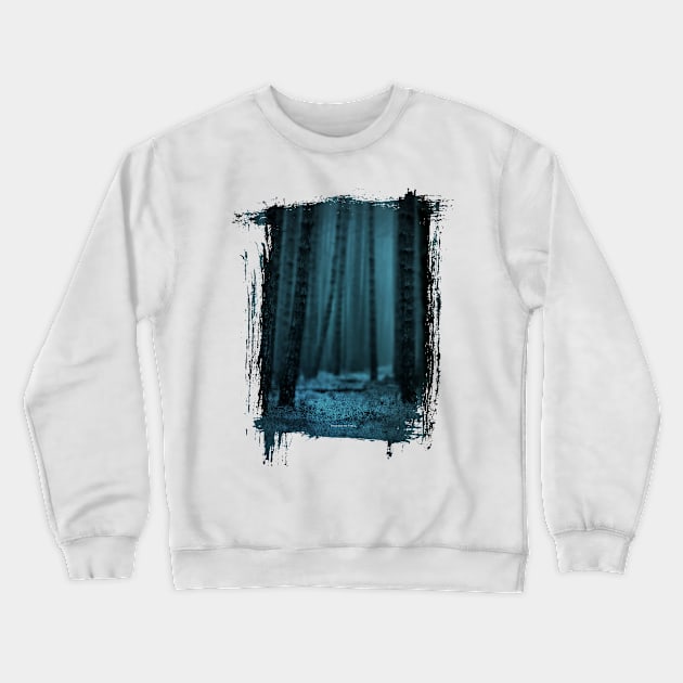 Mitternachts Wald Crewneck Sweatshirt by Destroyed-Pixel